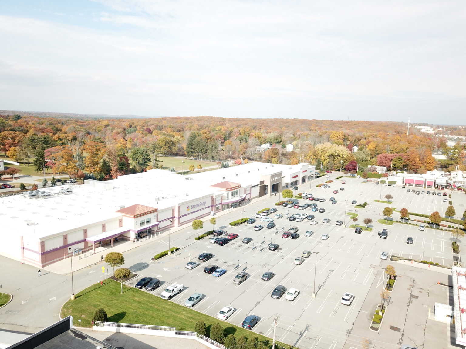marketplace square aerial view of parking lot