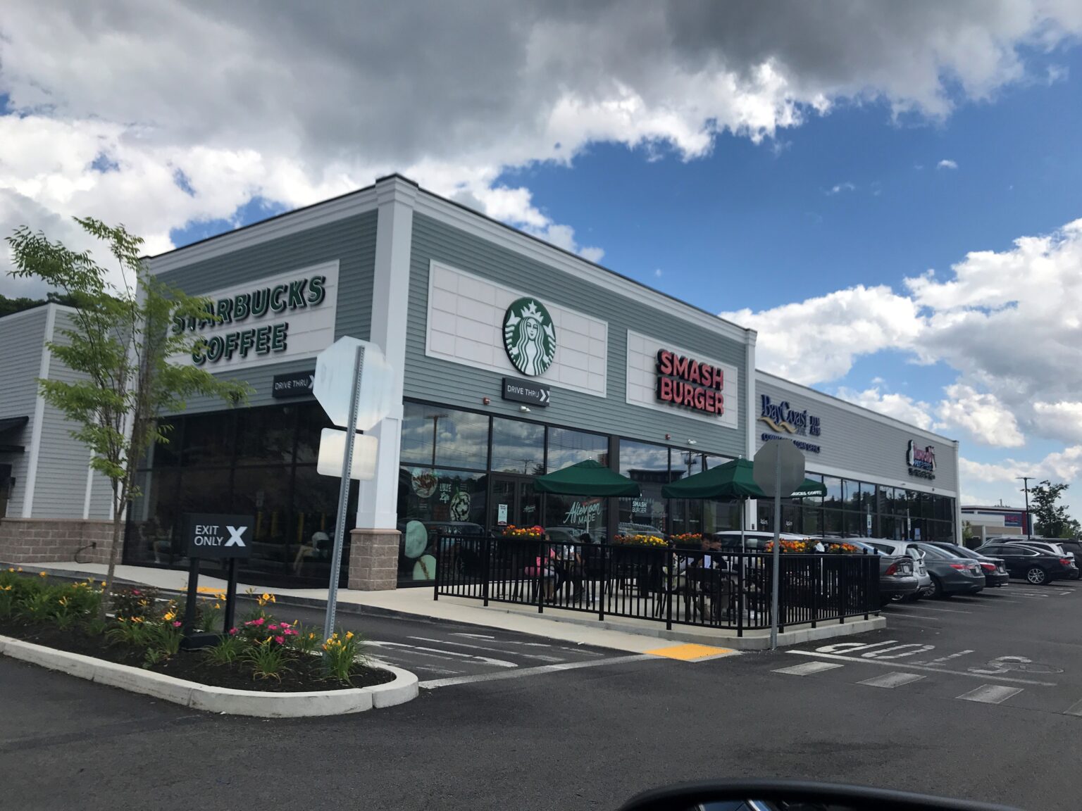 Starbucks exterior at shoppes mayfaire attleboro